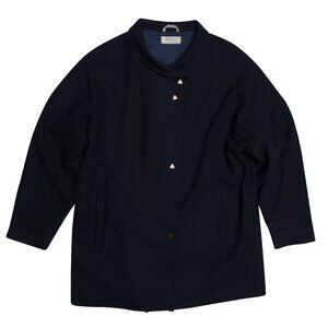 ajaton (Finland) Vintage Wool Nylon Melton Kimono Jacket : L